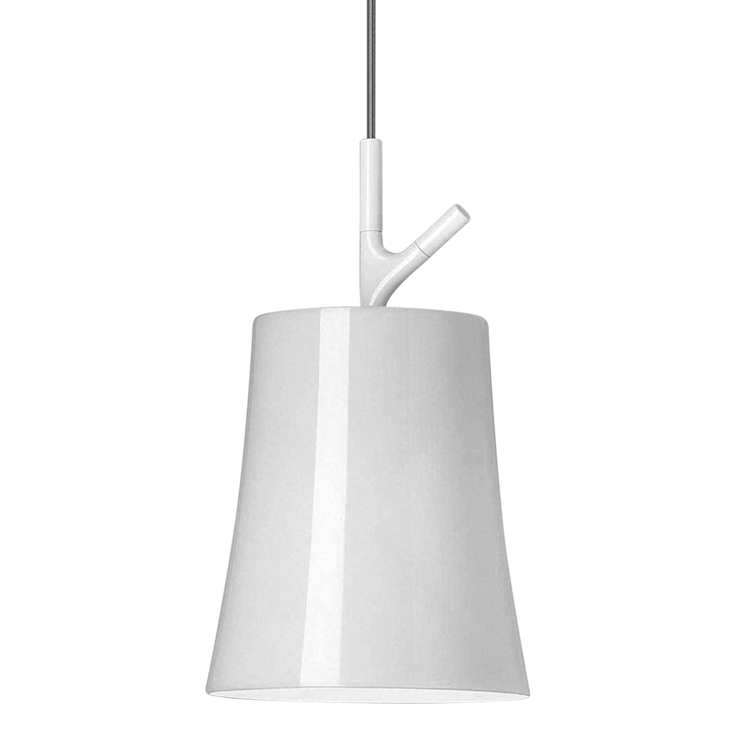 Birdie Hängeleuchte, Farbe weiss, Grösse h. 42 cm von Foscarini