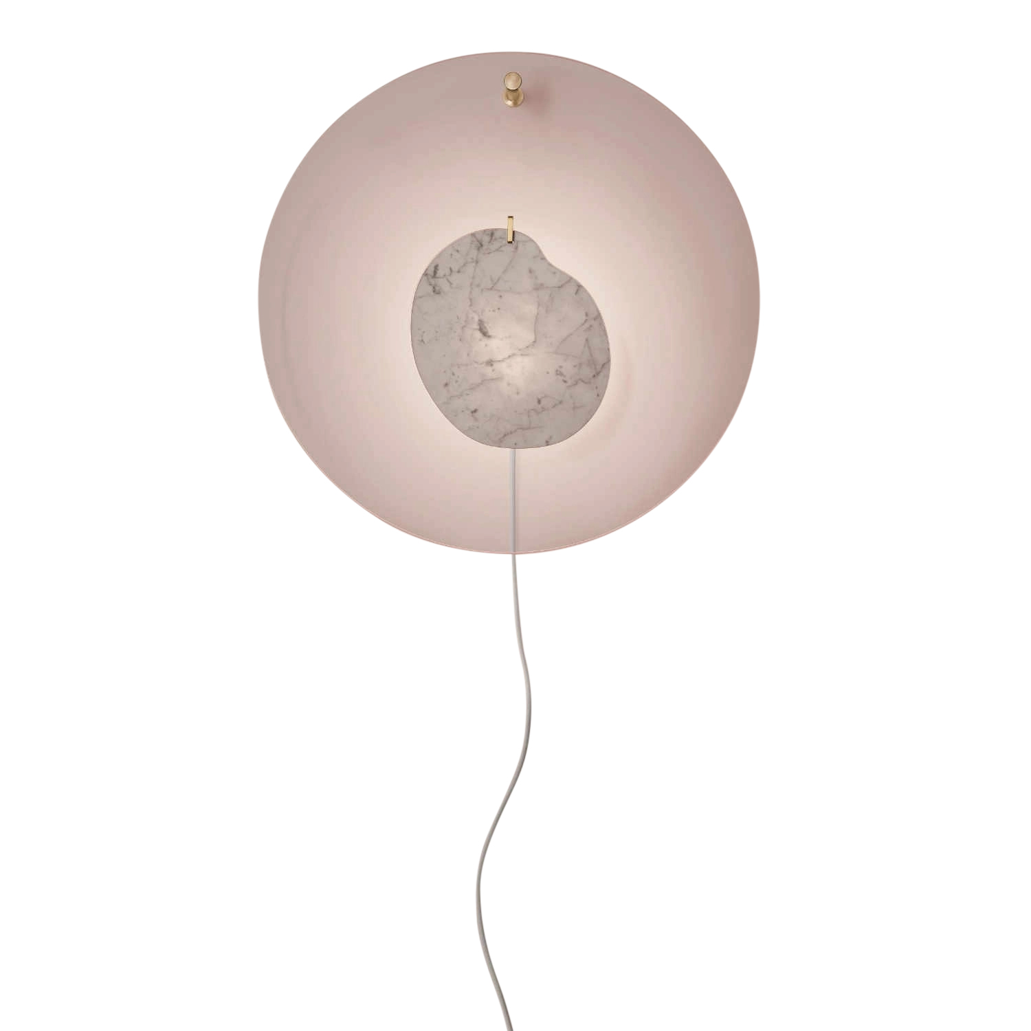 Gioia LED Wandleuchte, Grösse h. 68 cm, Farbe rosa von Foscarini