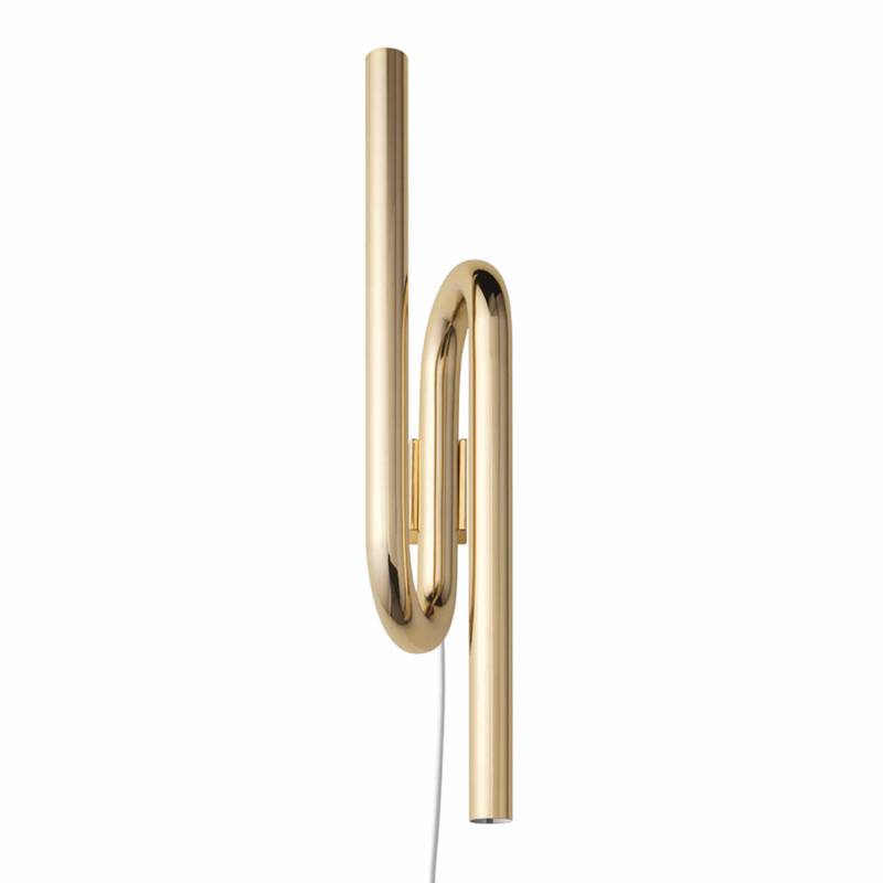 Tobia LED Wandleuchte, Stecker mit, Farbe gold von Foscarini