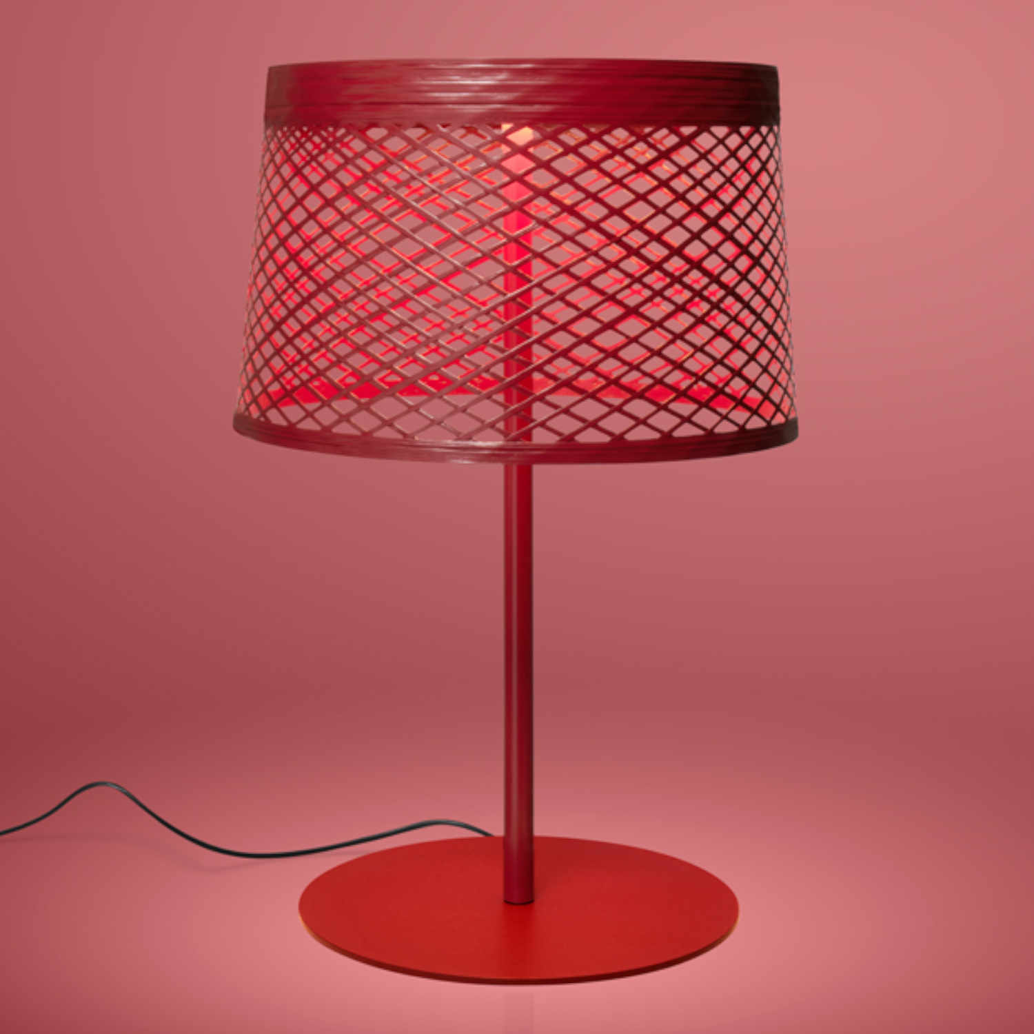 Twiggy Grid XL Outdoor LED Bodenleuchte, Farbe rot (carminio) von Foscarini