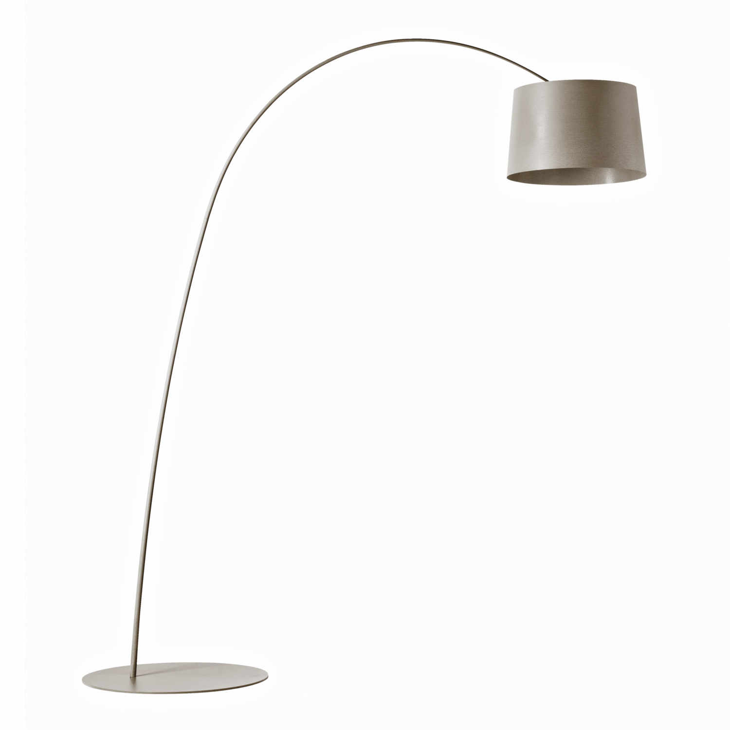 Twiggy Terra LED Bogenleuchte, Farbe graubeige von Foscarini