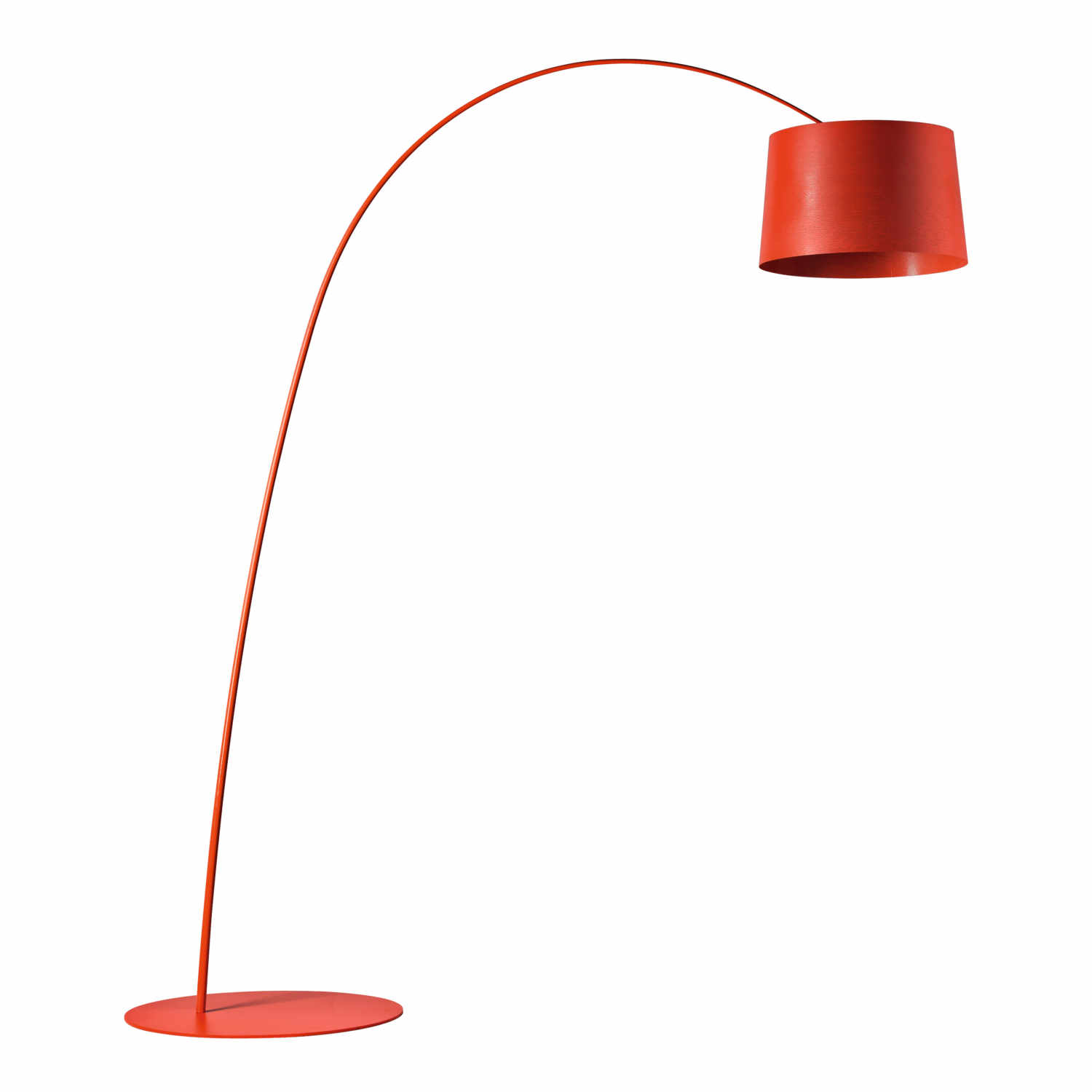 Twiggy Terra LED Bogenleuchte, Farbe karminrot von Foscarini