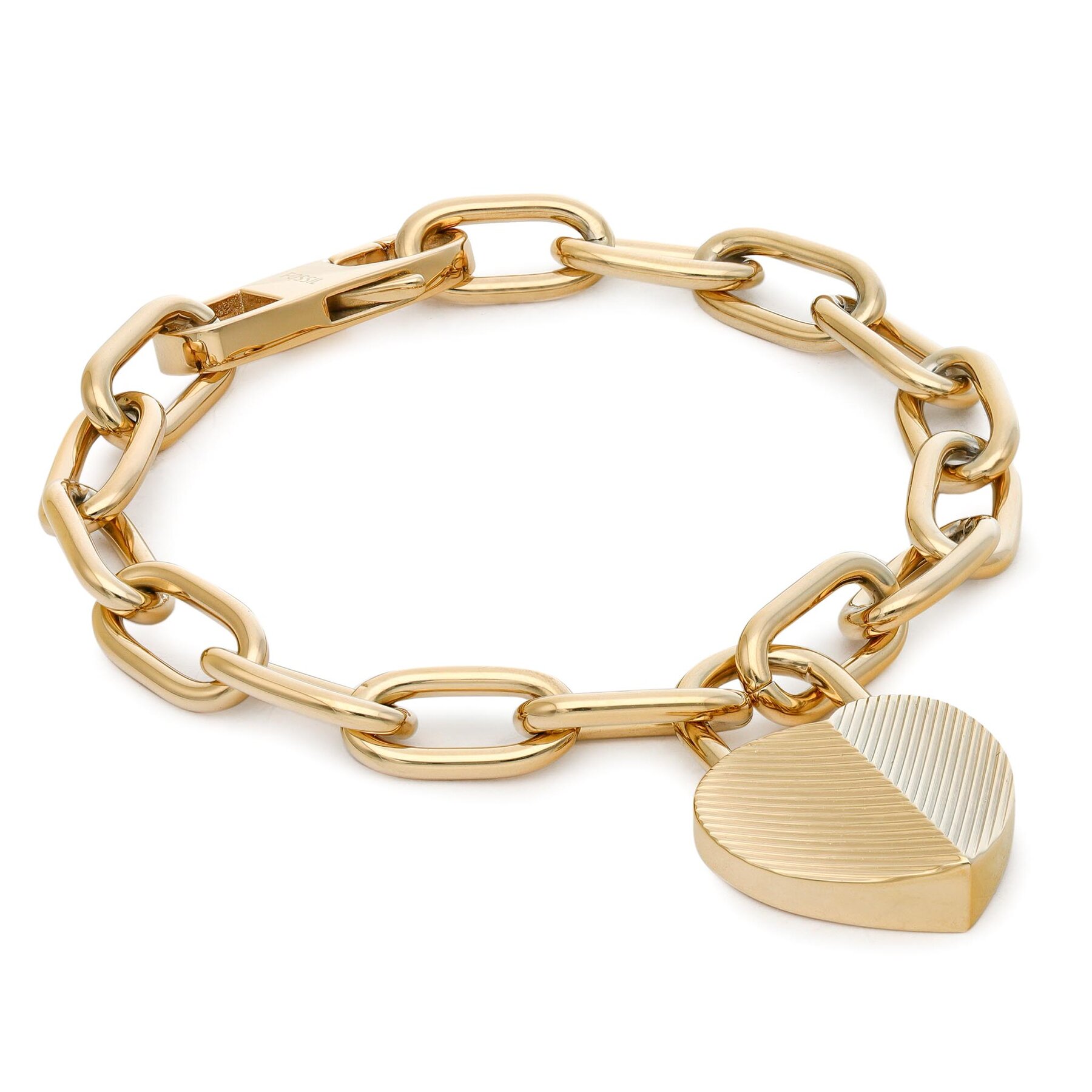 Armband Fossil Harlow Linear Texture Heart JF04658710 Gold von Fossil