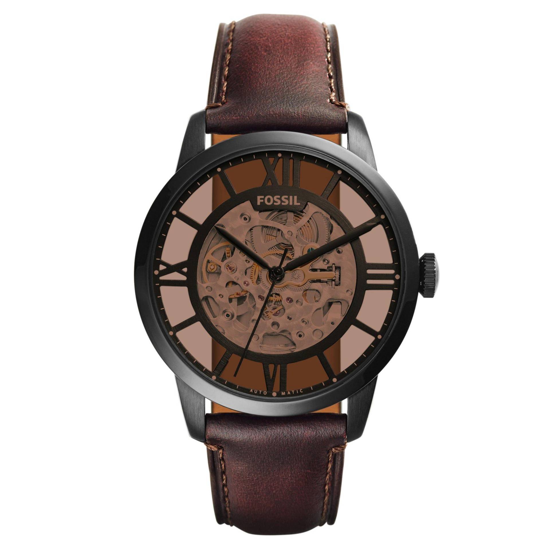 Automatikuhr Herren Braun 44mm von FOSSIL