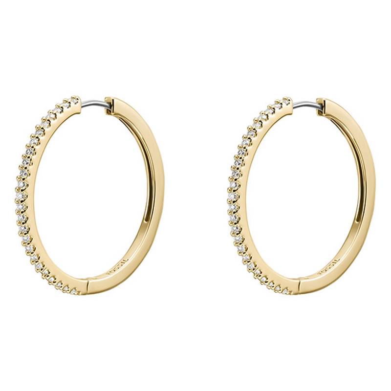 Ohrringe Fossil Er Glitz Hoop JA7261710 Goldfarben von Fossil