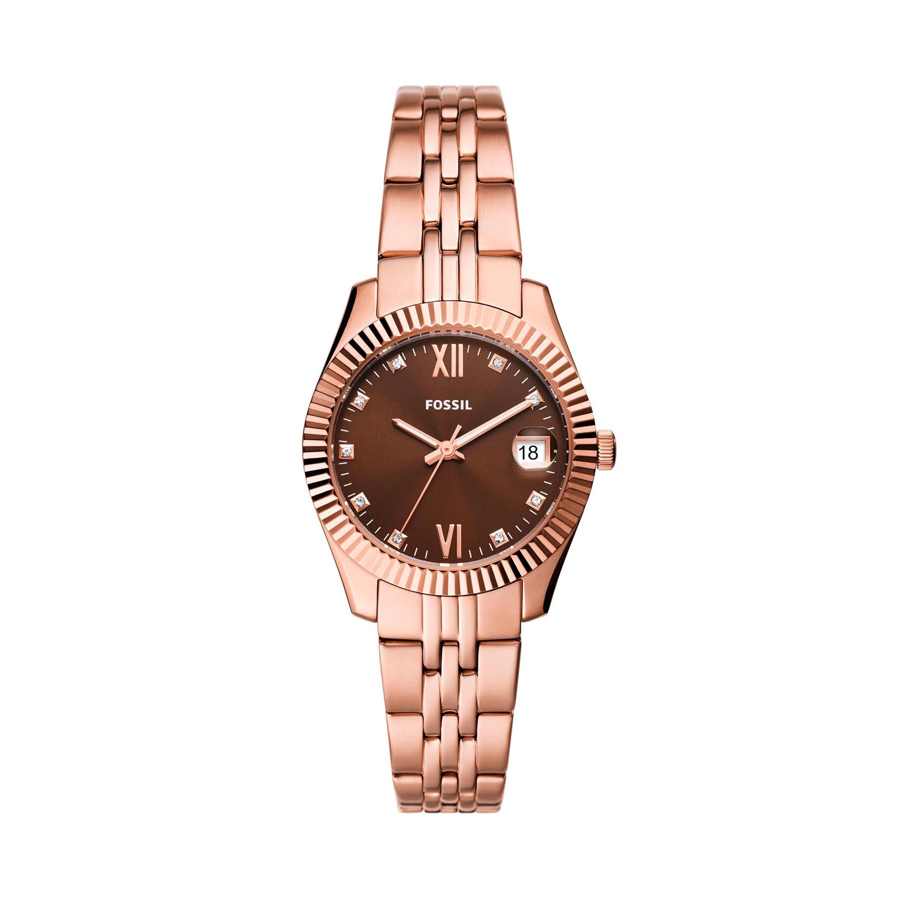 Uhr Fossil Scarlette Mini ES5324 Brown/Rose Gold von Fossil