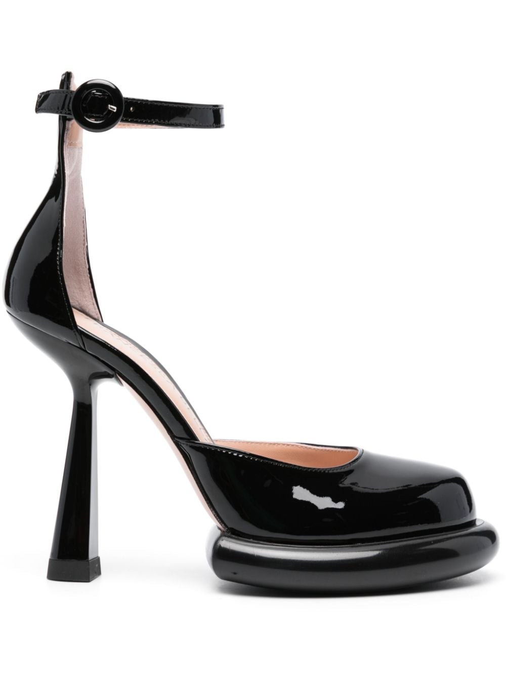 Francesca Bellavita Kelly 125mm patent leather pumps - Black von Francesca Bellavita