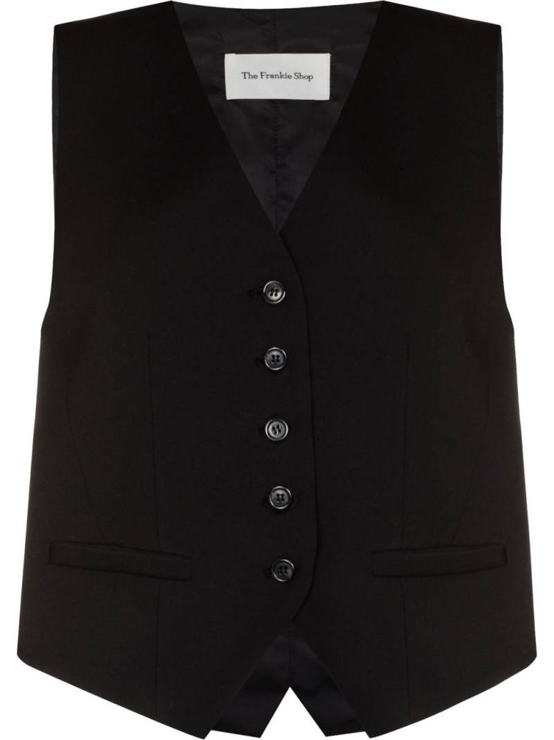 The Frankie Shop Gelso single-breasted waistcoat - Black von The Frankie Shop