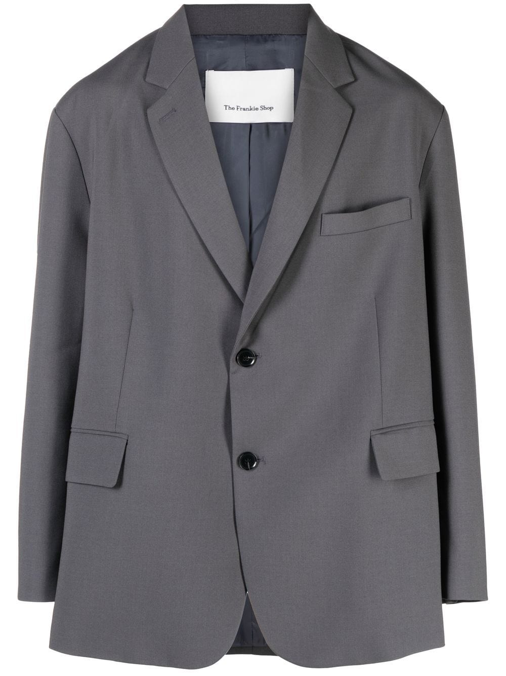 The Frankie Shop boxy single-breasted blazer - Grey von The Frankie Shop