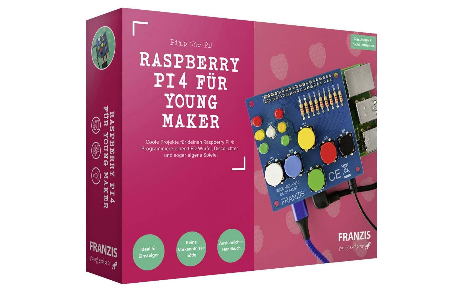 Franzis Lernspielzeug »Young Maker für Raspberry 4 Deutsch« von Franzis