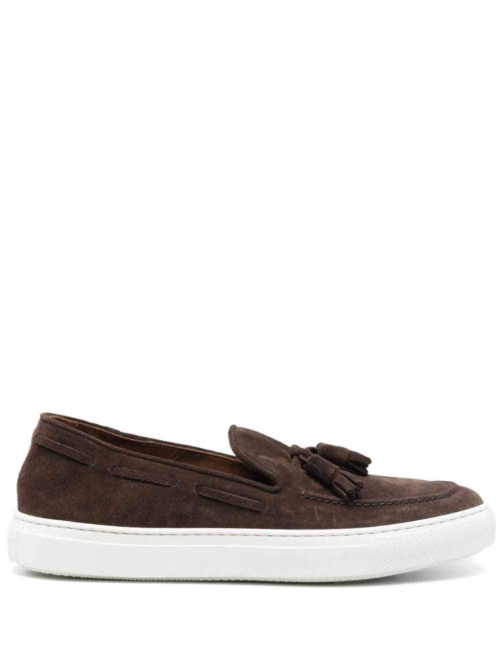 Fratelli Rossetti tassel-detail suede Boat shoes - Brown von Fratelli Rossetti