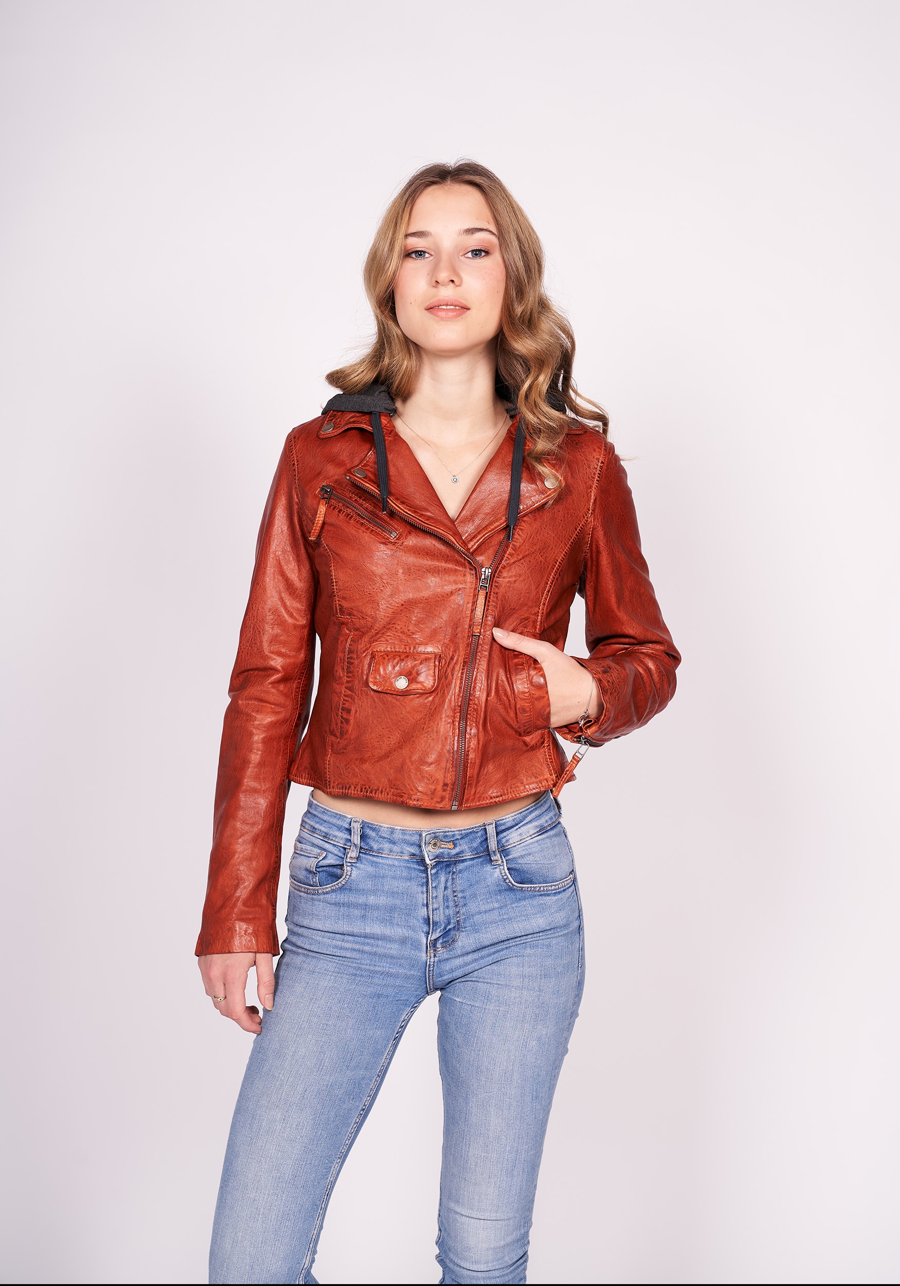 Freaky Nation Lederjacke »Easy Biker« von Freaky Nation