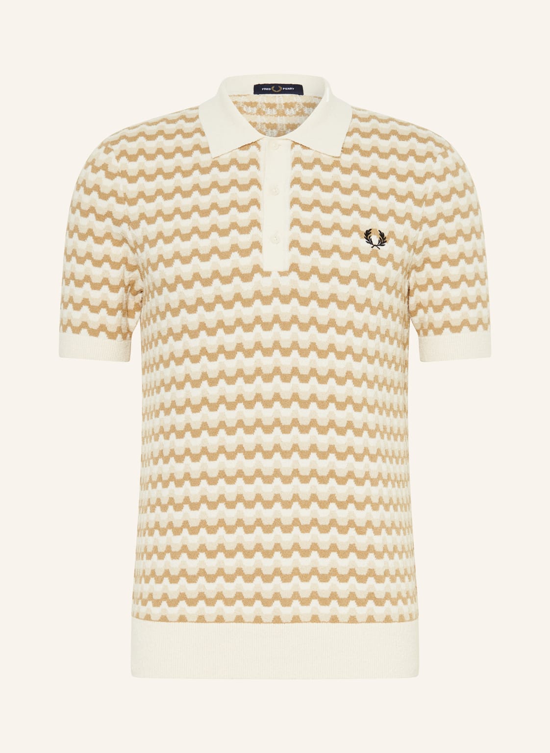 Fred Perry Bouclé-Poloshirt weiss von Fred Perry