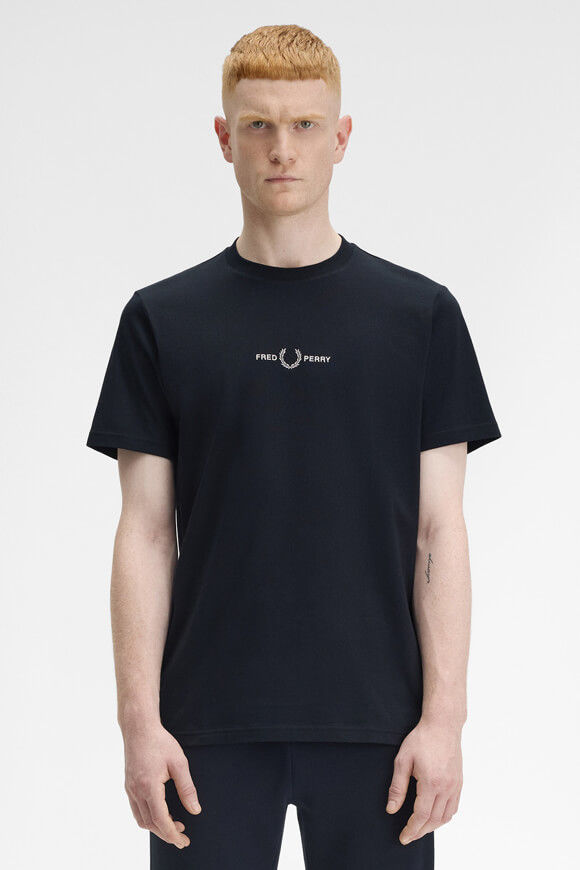 Fred Perry Embroidered T-Shirt | Navy | Herren | M Fred Perry Embroidered T-Shirt | Navy | Herren | M von Fred Perry