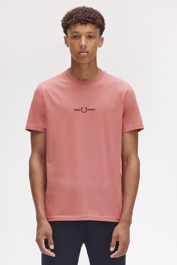 Fred Perry Embroidered T-Shirt | Putty Pink | Herren | M Fred Perry Embroidered T-Shirt | Putty Pink | Herren | M von Fred Perry