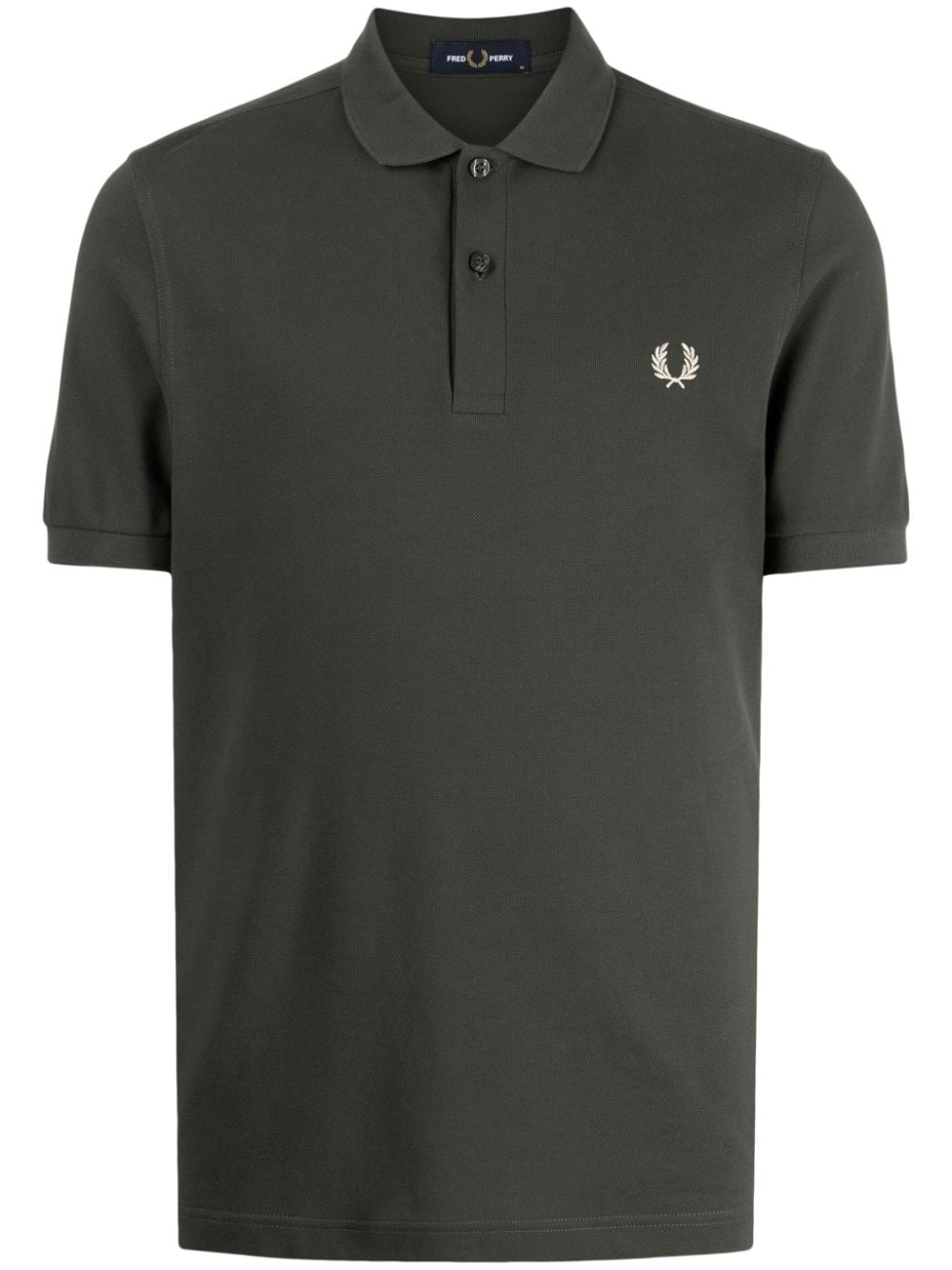 Fred Perry Laurel Wreath-embroidered cotton polo shirt - Green von Fred Perry