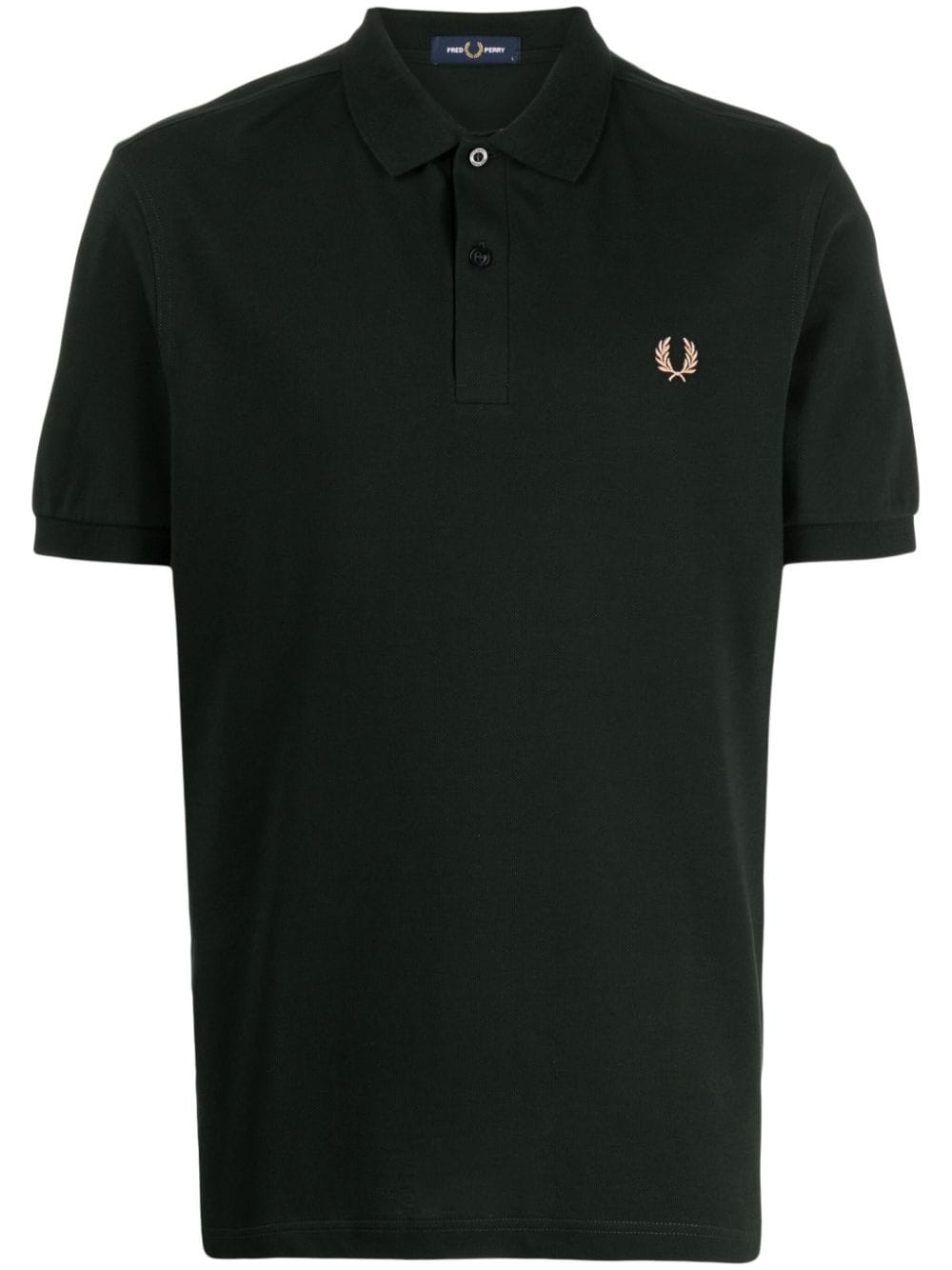 Fred Perry Laurel Wreath-embroidered cotton polo shirt - Green von Fred Perry