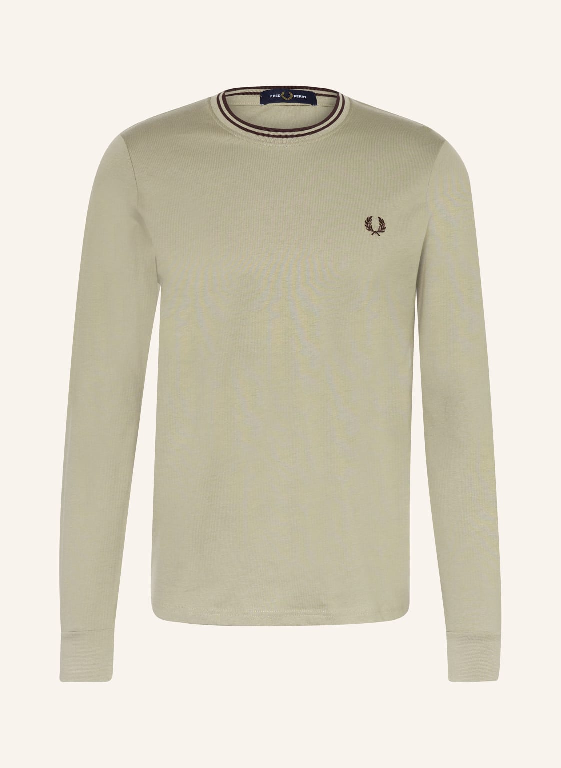 Fred Perry Longsleeve grau von Fred Perry