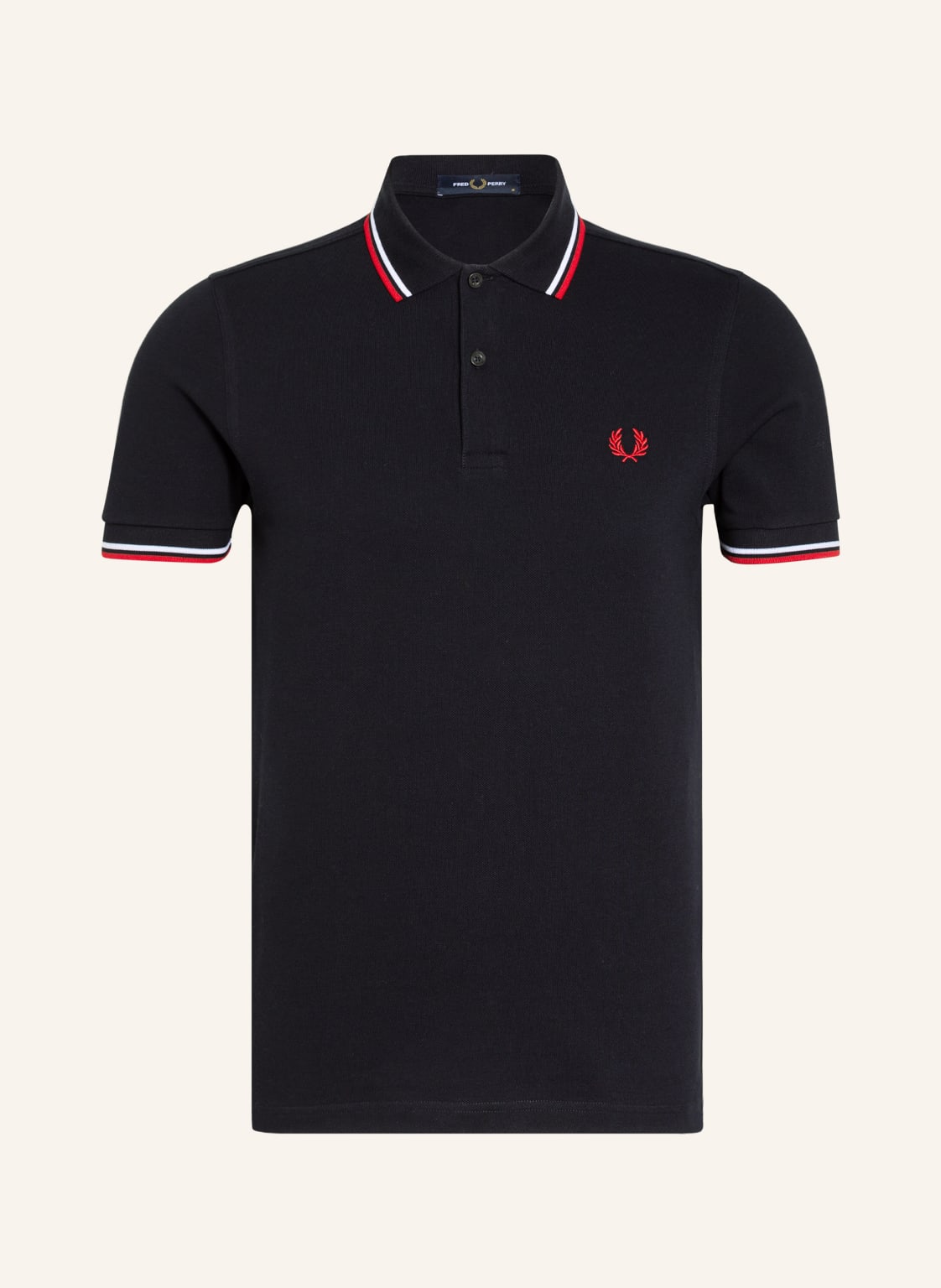 Fred Perry Piqué-Poloshirt m3600 Straight Fit blau von Fred Perry