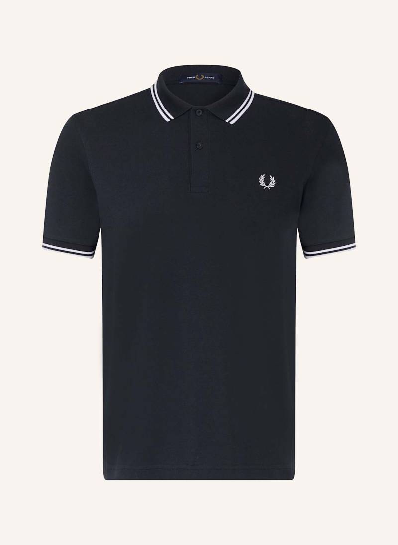 Fred Perry Piqué-Poloshirt blau von Fred Perry