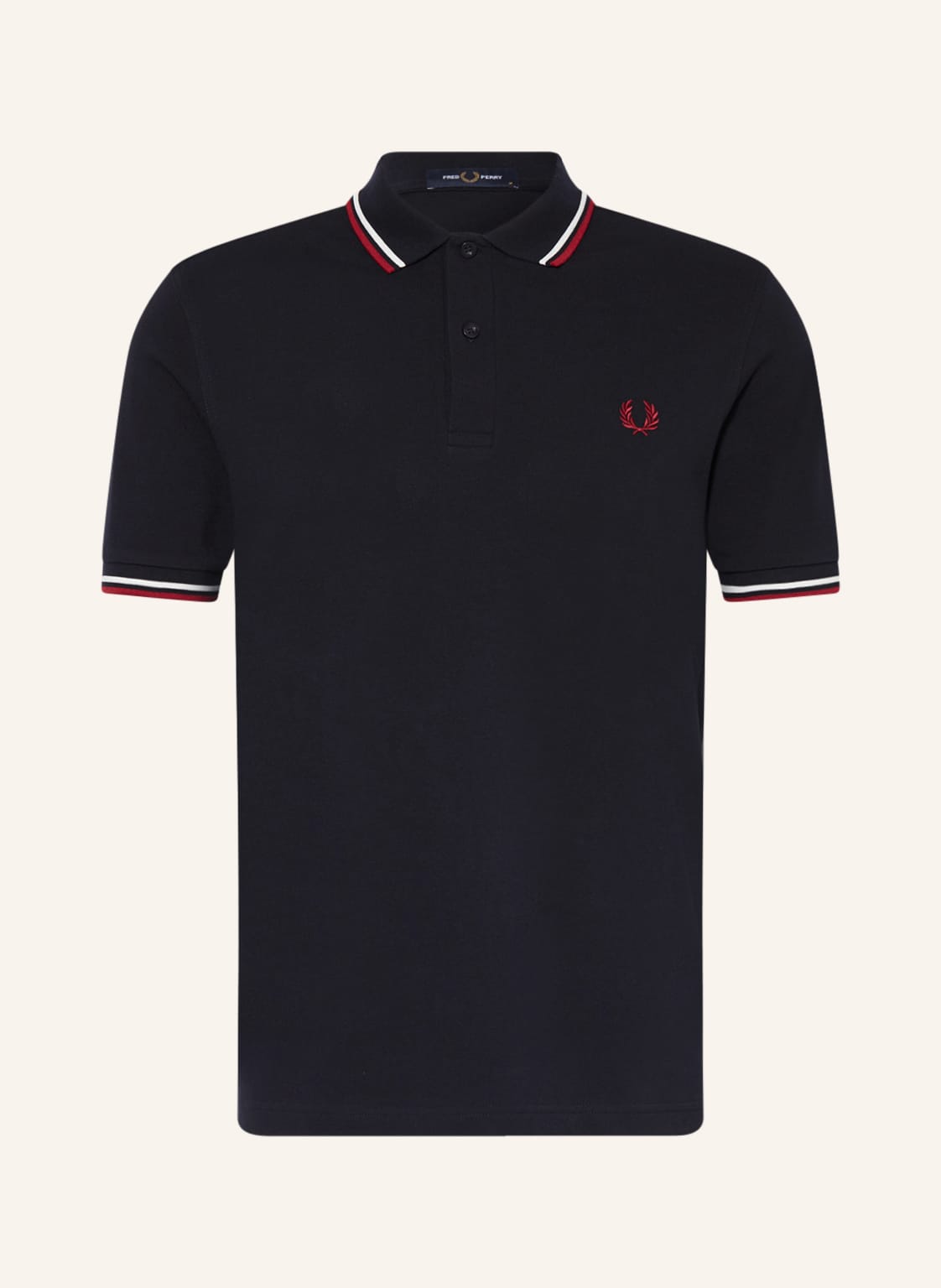 Fred Perry Piqué-Poloshirt m3600 Straight Fit blau von Fred Perry