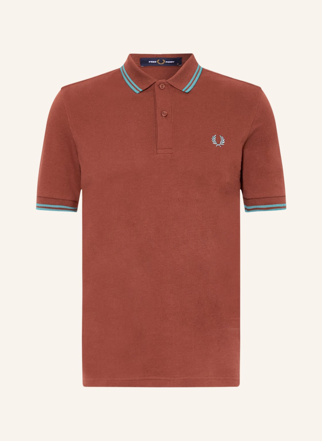 Fred Perry Piqué-Poloshirt m3600 Straight Fit braun von Fred Perry