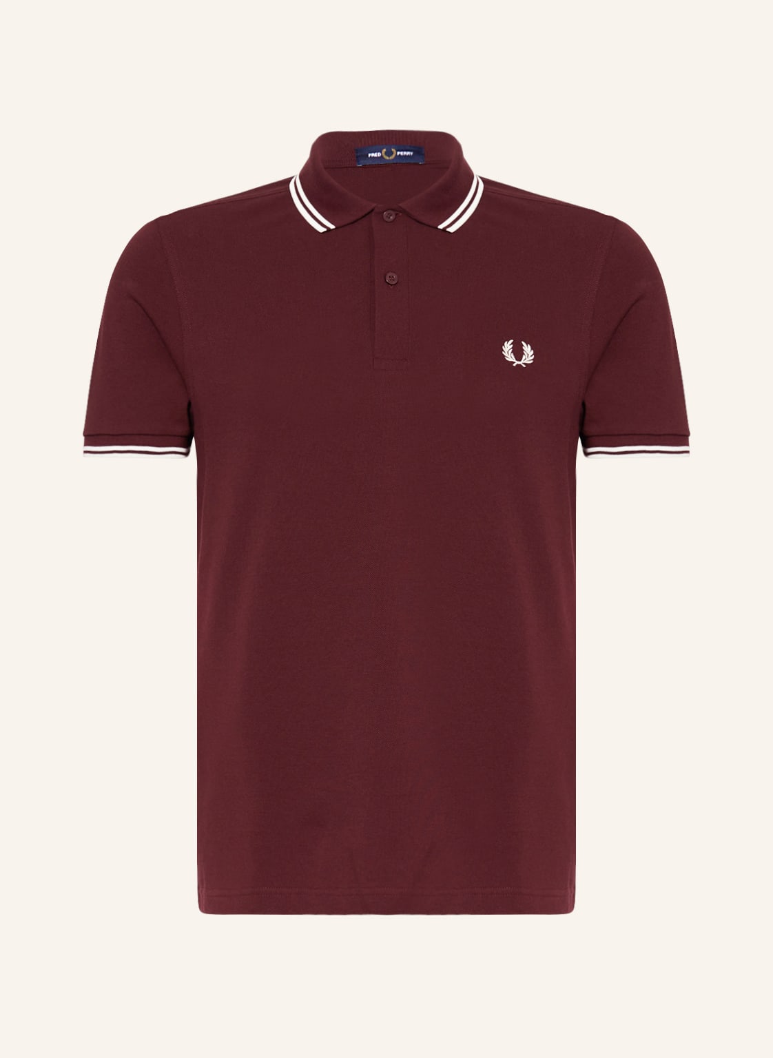 Fred Perry Piqué-Poloshirt m3600 Straight Fit rot von Fred Perry