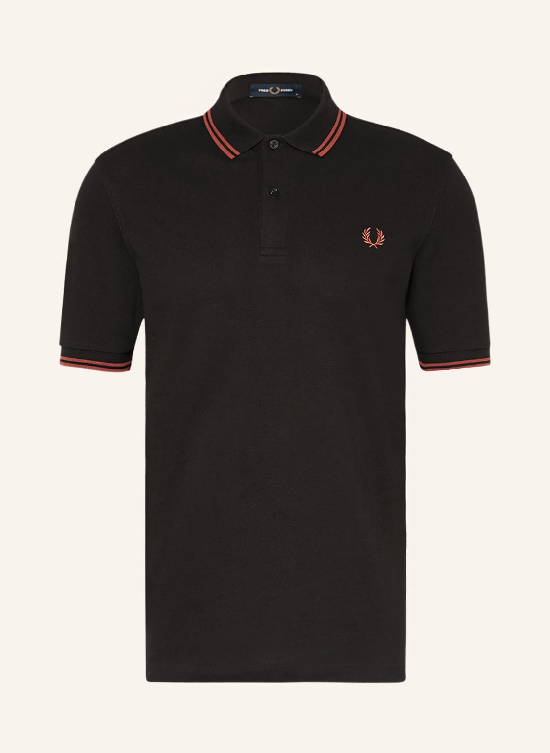 Fred Perry Piqué-Poloshirt m3600 Straight Fit schwarz von Fred Perry