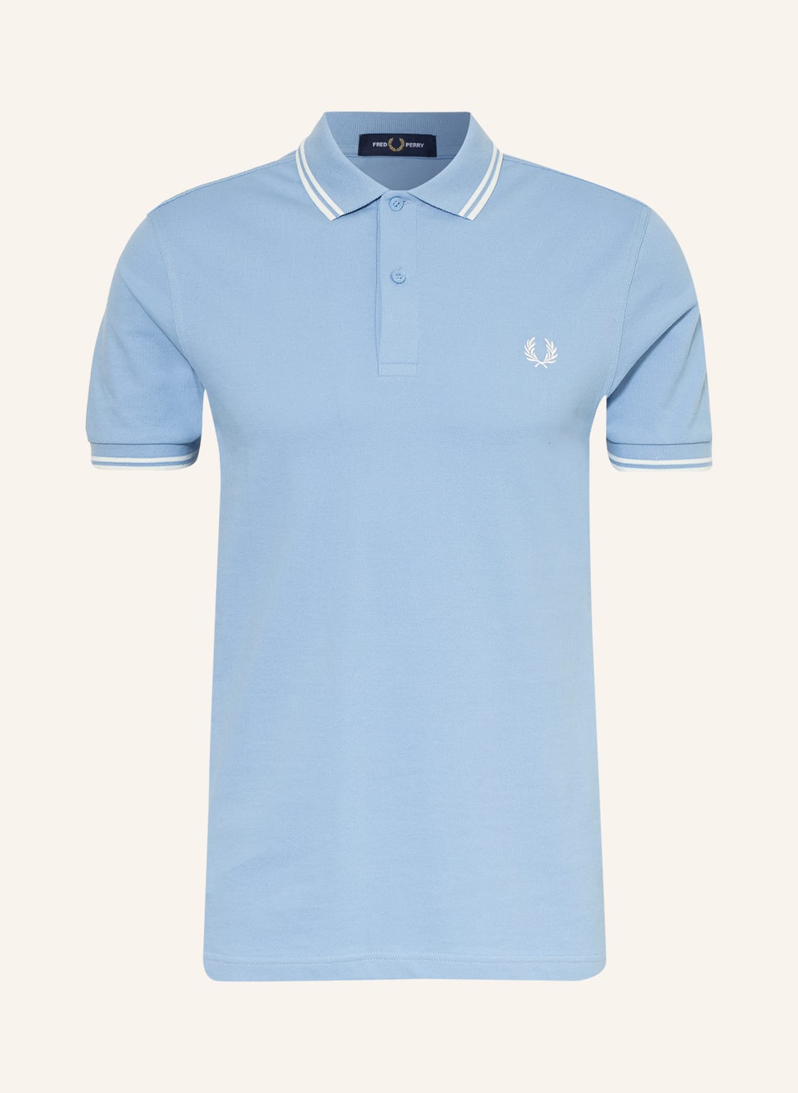 Fred Perry Piqué-Poloshirt m3600 Straight Fit blau von Fred Perry