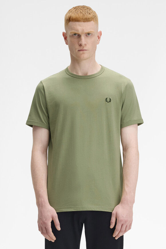 Fred Perry Ringer T-Shirt | Olive Mint | Herren | L Fred Perry Ringer T-Shirt | Olive Mint | Herren | L von Fred Perry