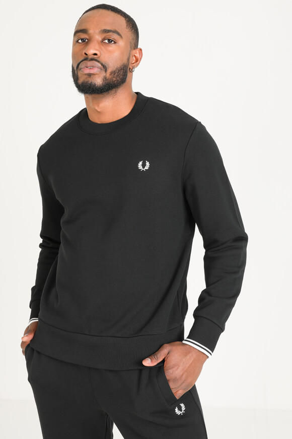 Fred Perry Sweatshirt | Schwarz | Herren  | M von Fred Perry