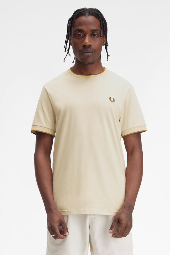 Fred Perry T-Shirt | Oatmeal | Herren | XS Fred Perry T-Shirt | Oatmeal | Herren | XS von Fred Perry