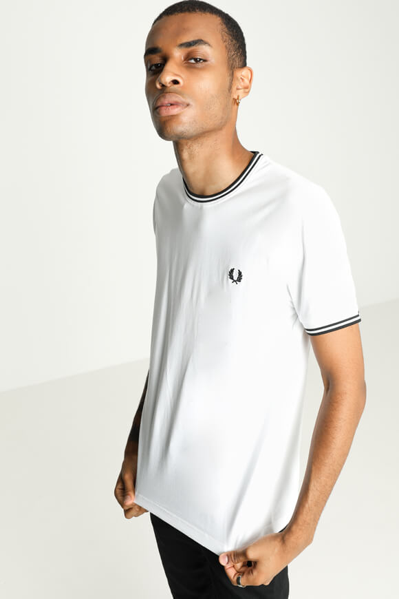 Fred Perry T-Shirt | Weiss | Herren  | L von Fred Perry