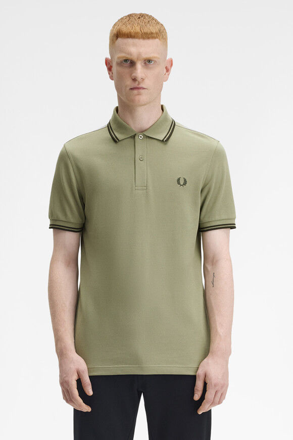 Fred Perry Twin Tipped Poloshirt | Olive Mint | Herren | L Fred Perry Twin Tipped Poloshirt | Olive Mint | Herren | L von Fred Perry
