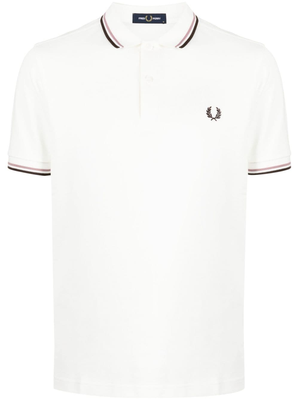 Fred Perry Twin Tipped cotton polo shirt - White von Fred Perry