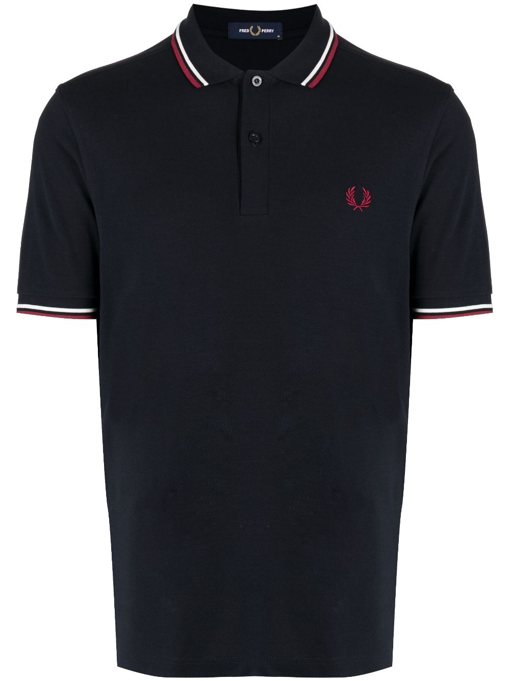 Fred Perry contrast-trim cotton polo shirt - Blue von Fred Perry