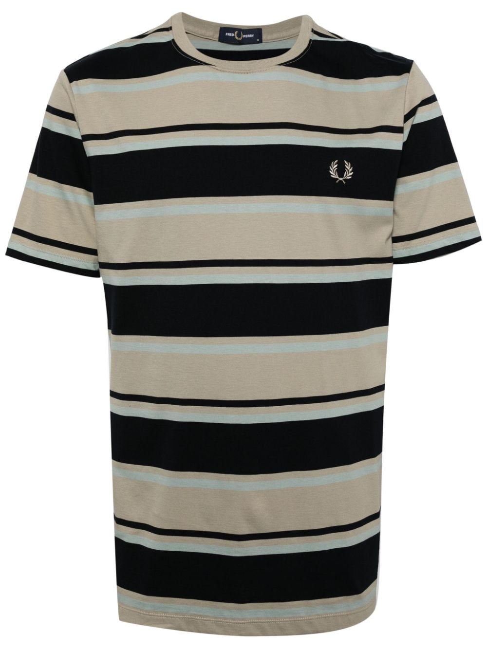 Fred Perry embroidered-logo cotton t-shirt - Blue von Fred Perry