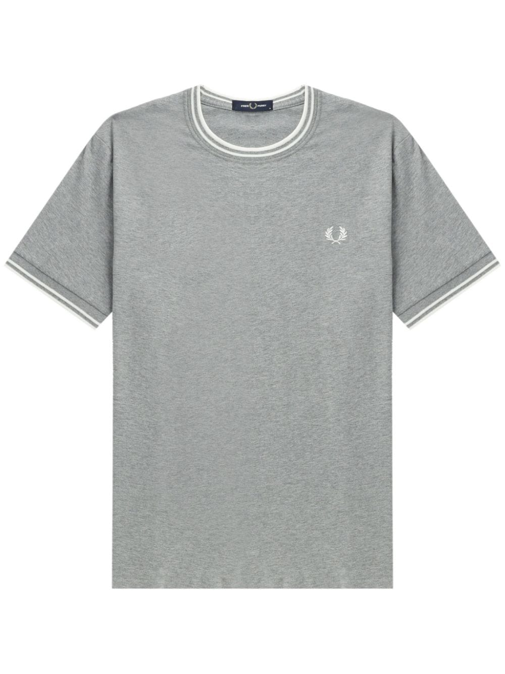 Fred Perry embroidered-logo cotton t-shirt - Grey von Fred Perry