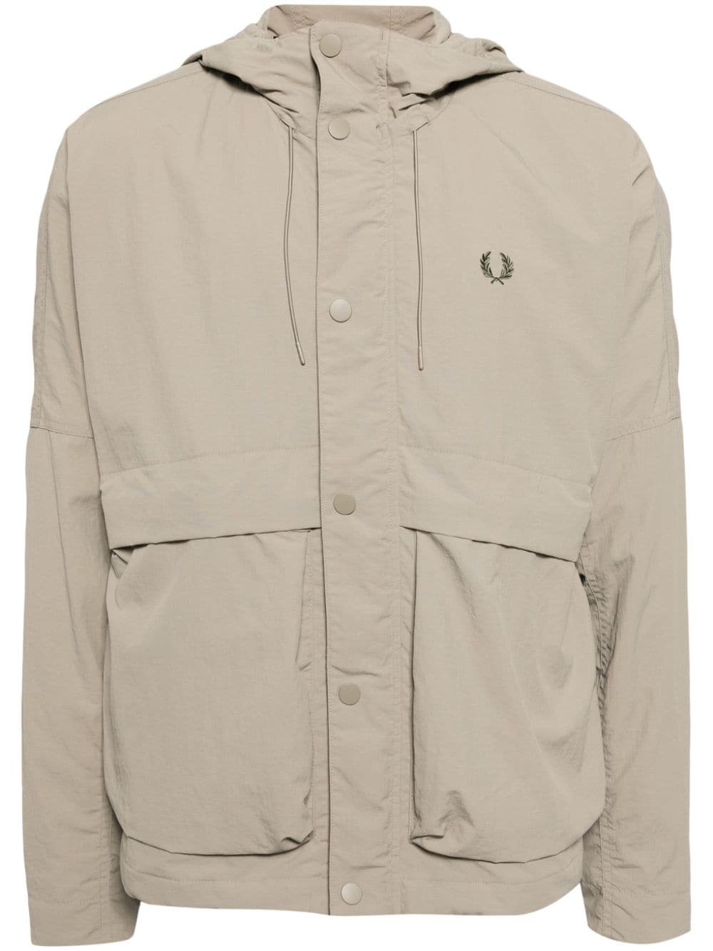 Fred Perry embroidered-logo jacket - Grey von Fred Perry