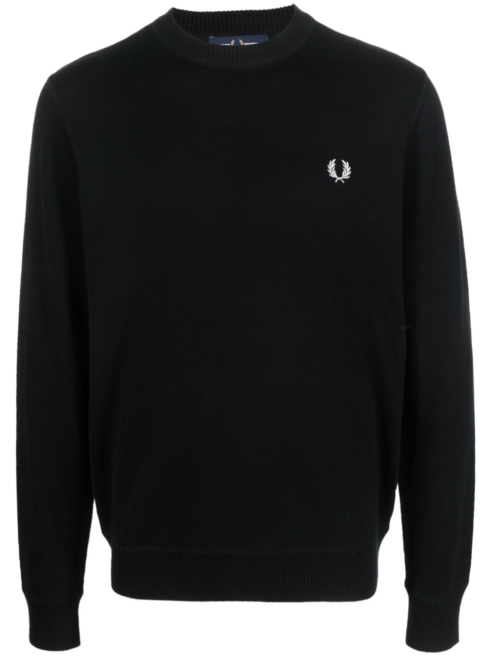 Fred Perry intarsia-knit crew-neck jumper - Black von Fred Perry