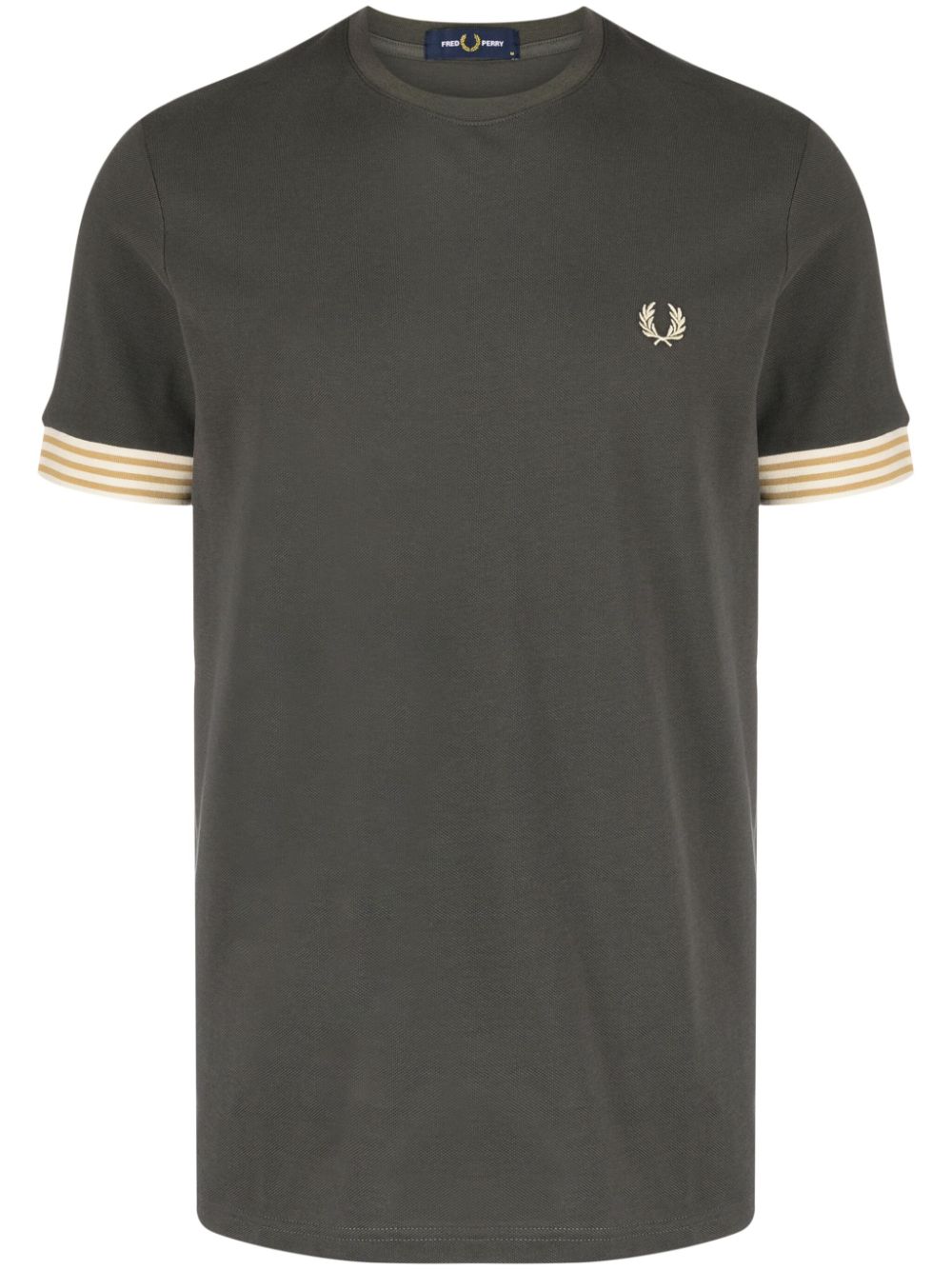 Fred Perry logo-embroidered cotton T-shirt - Green von Fred Perry