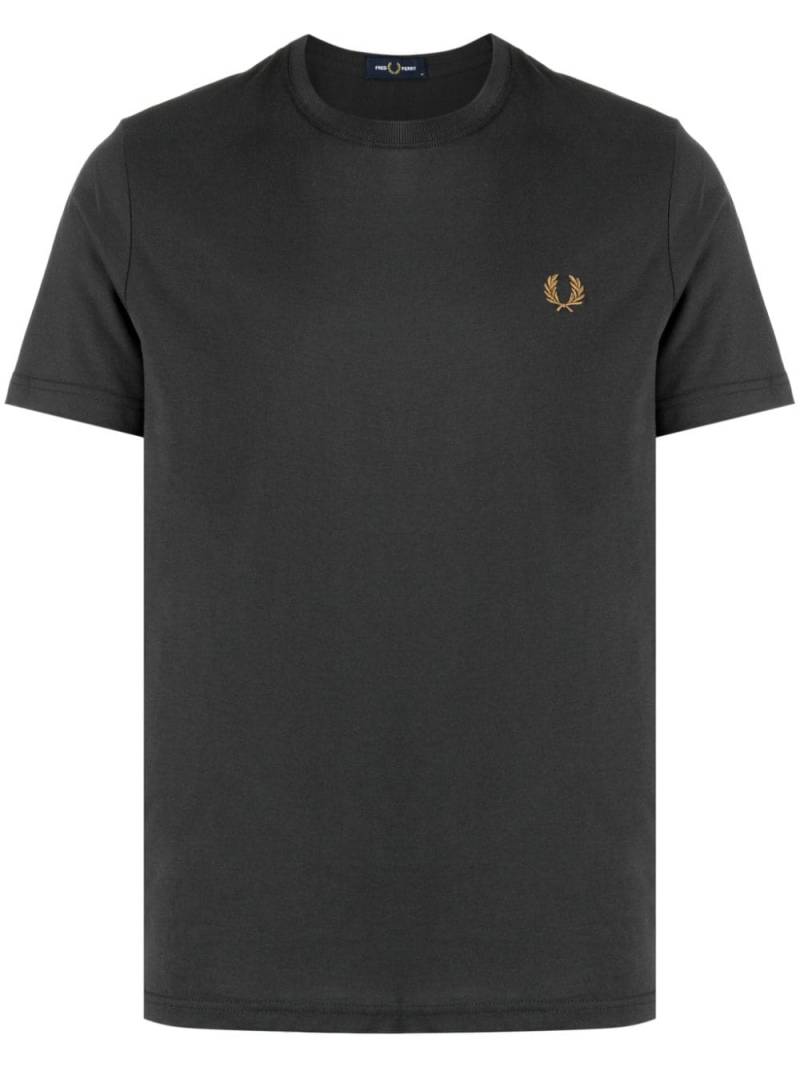 Fred Perry logo-embroidered cotton T-shirt - Grey von Fred Perry