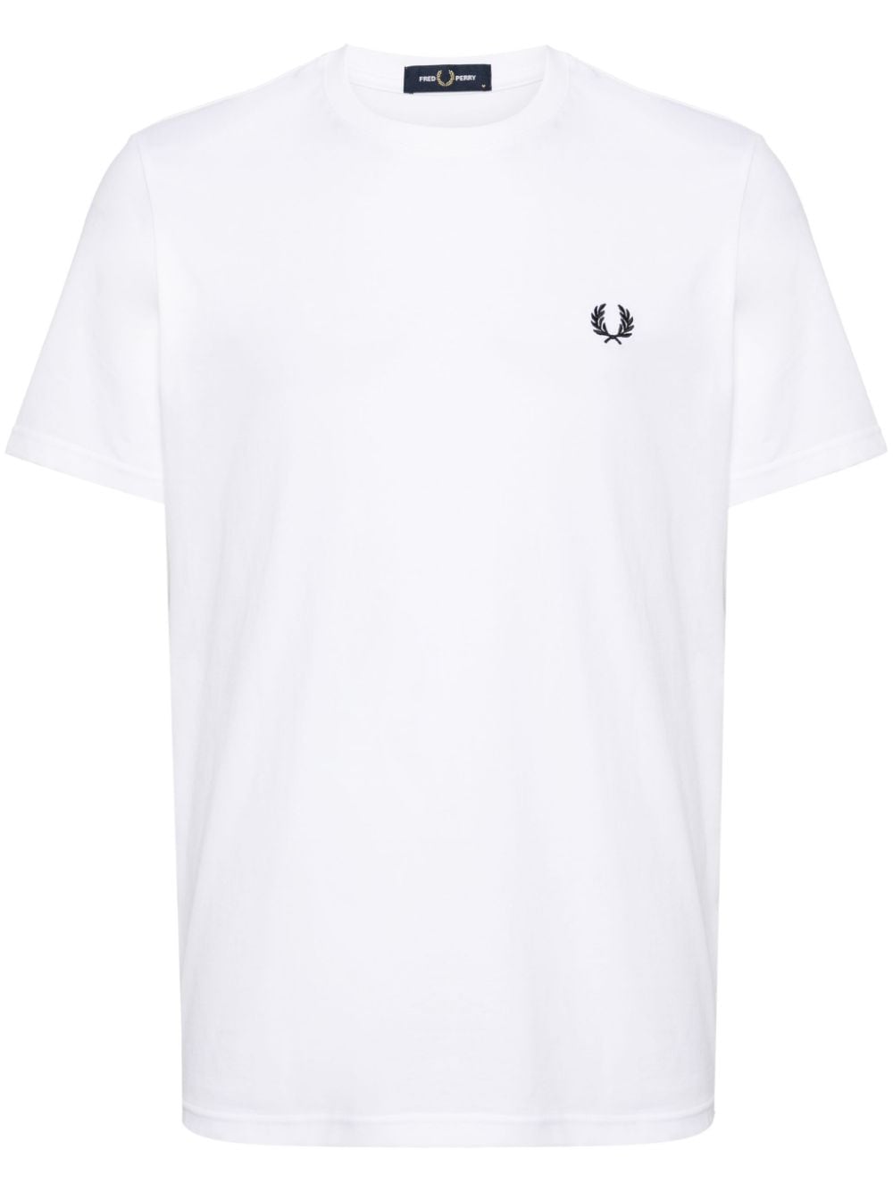 Fred Perry logo-print cotton T-shirt - White von Fred Perry