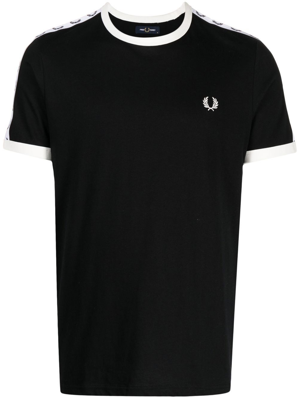 Fred Perry logo-tape cotton T-shirt - Black von Fred Perry