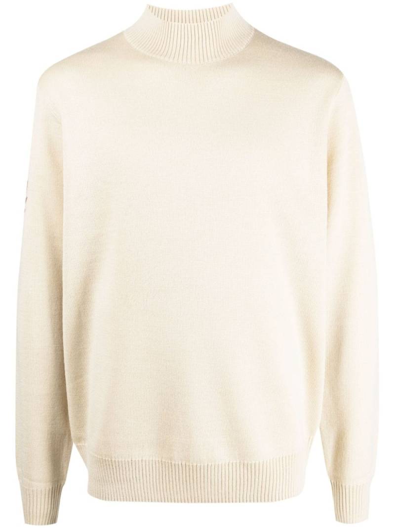 Fred Perry mock-neck wool-blend jumper - Neutrals von Fred Perry