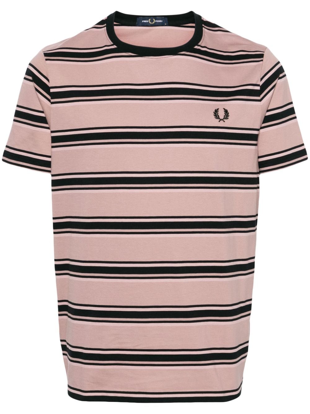 Fred Perry striped cotton T-shirt - Pink von Fred Perry