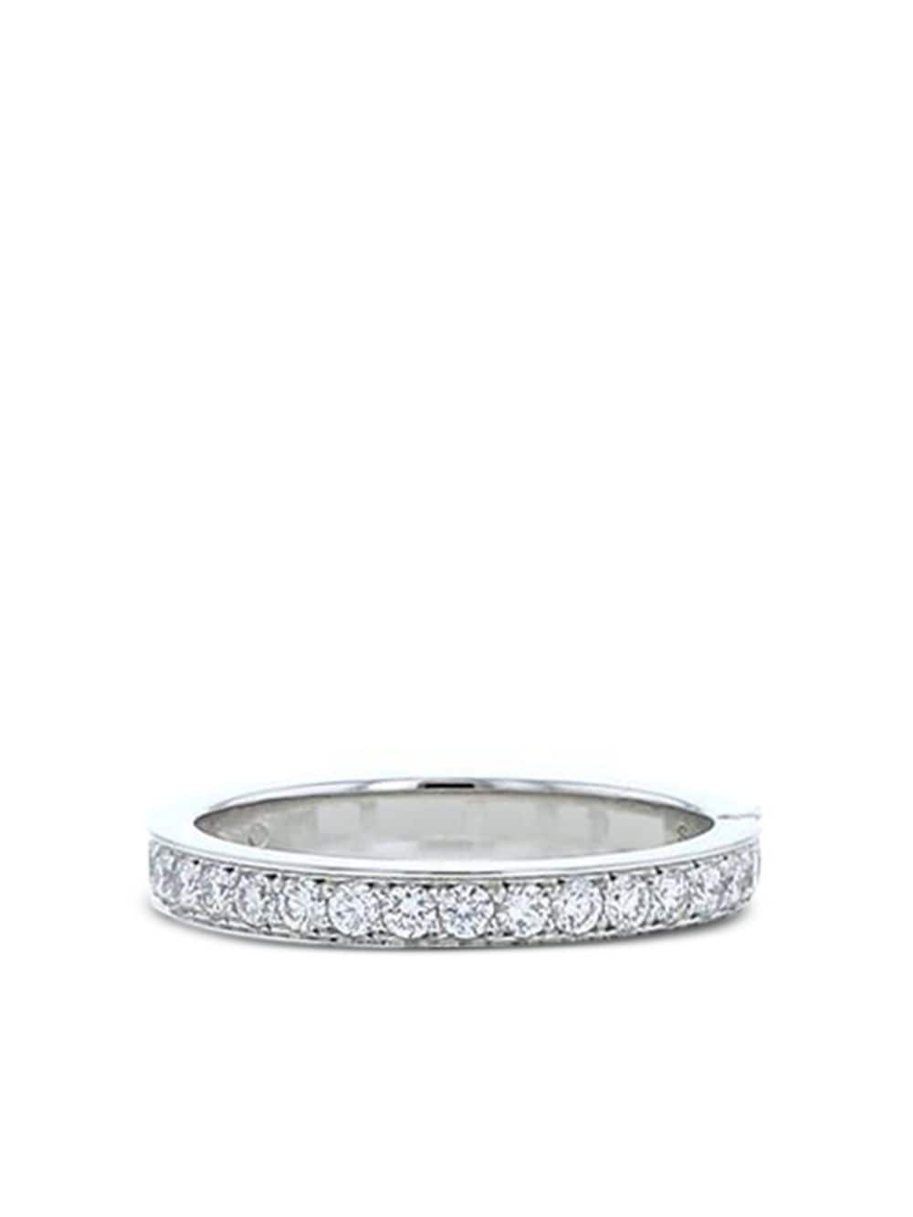 Fred pre-owned platinum For Love diamonds wedding ring - Silver