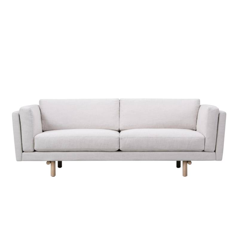 EJ288 2er Stoff-Sofa, Bezug stoff remix3 - 422 amber, Beine eiche geseift von Fredericia