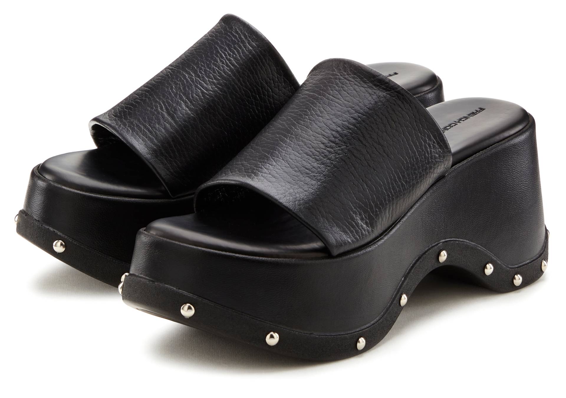 French Connection Pantolette, Mule, Sandale, offener Schuh aus Leder mit modischer Plateausohle French Connection Pantolette, Mule, Sandale, offener Schuh aus Leder mit modischer Plateausohle von French Connection