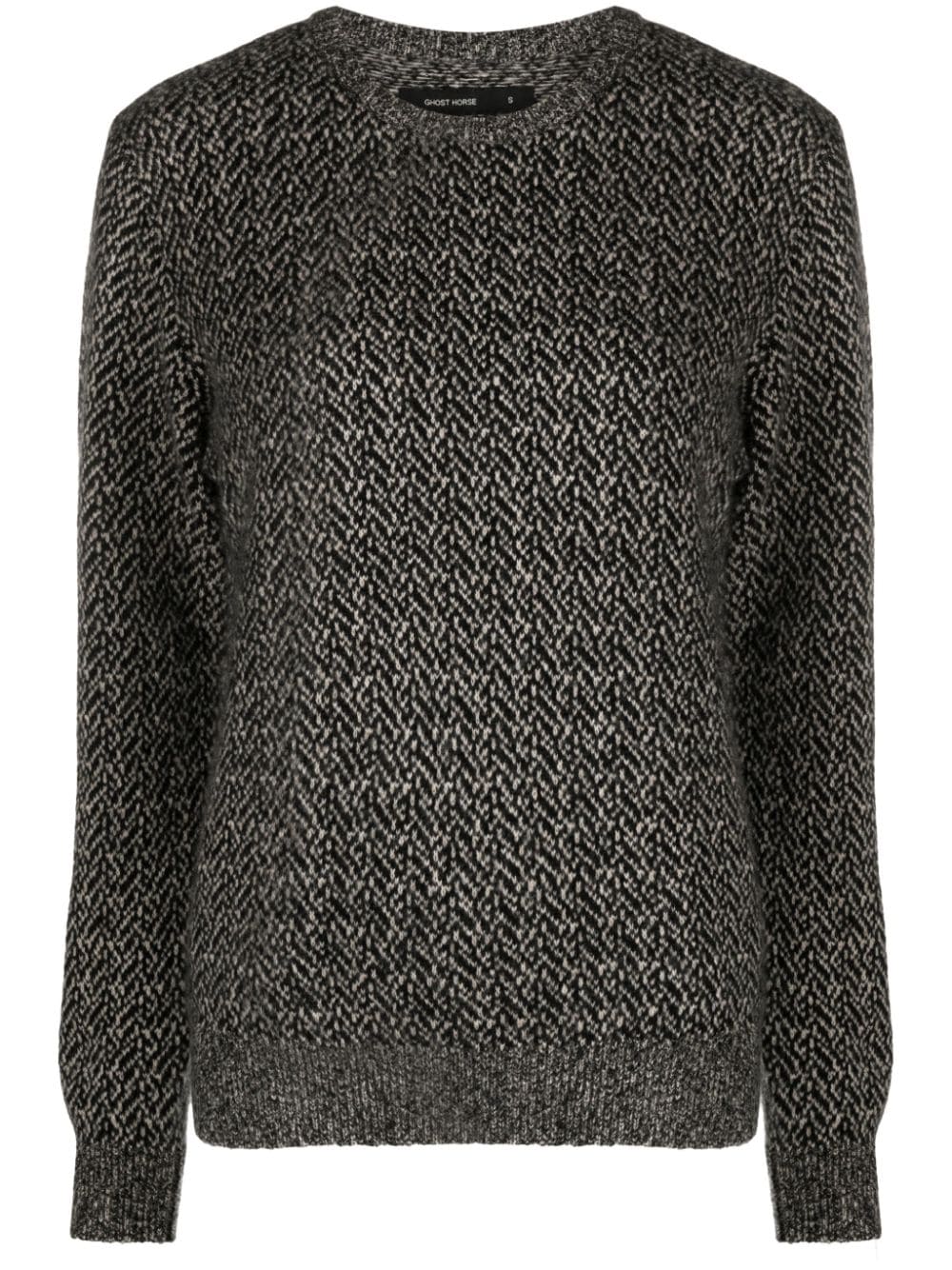 Frenckenberger chevron-pattern cashmere jumper - Black von Frenckenberger